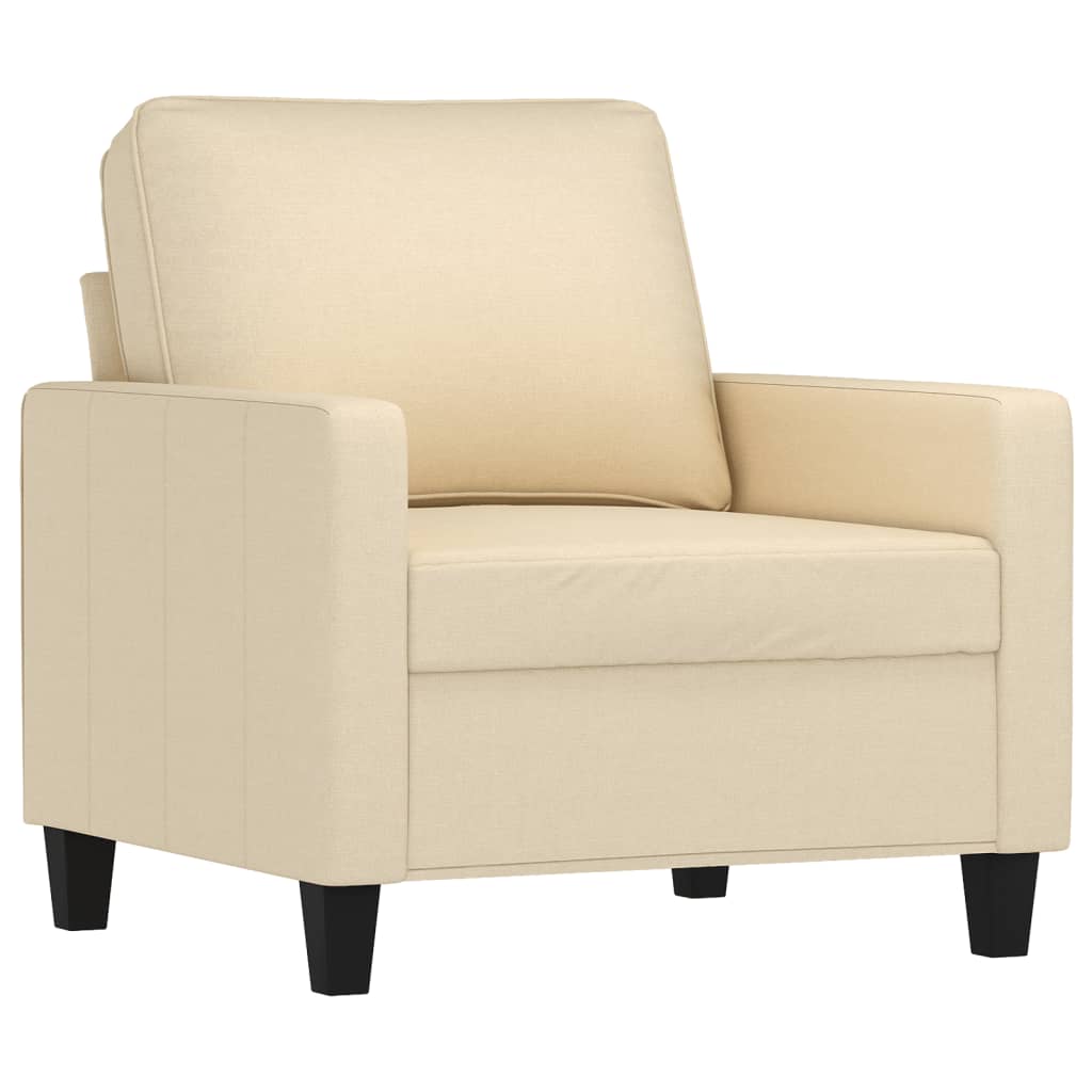 4-delige Loungeset met kussens stof crèmekleurig is nu te koop bij PeponiXL, paradijselijk wonen!
