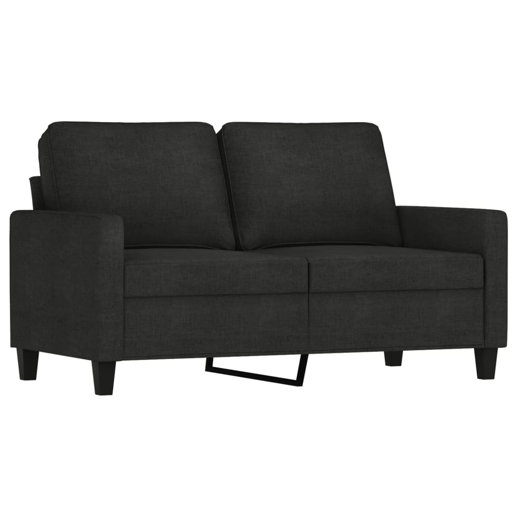 4-delige loungeset met kussens stof zwart is nu te koop bij PeponiXL, paradijselijk wonen!
