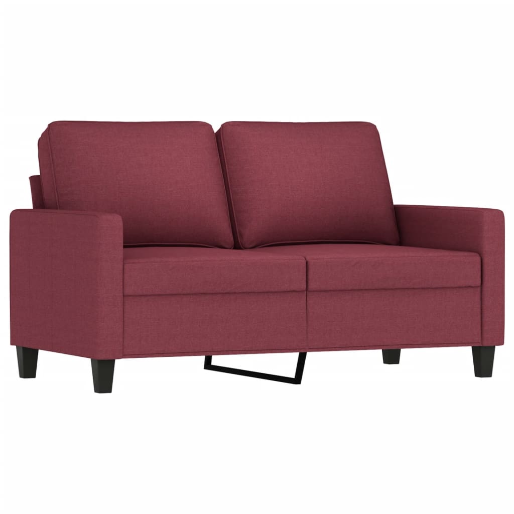 4-delige Loungeset met kussens stof wijnrood is nu te koop bij PeponiXL, paradijselijk wonen!