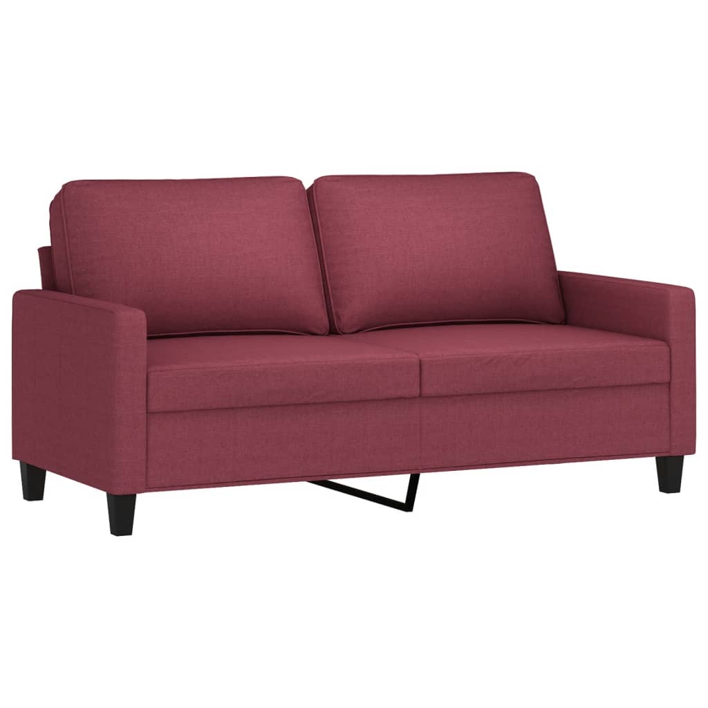 2-delige Loungeset met kussens stof wijnrood is nu te koop bij PeponiXL, paradijselijk wonen!