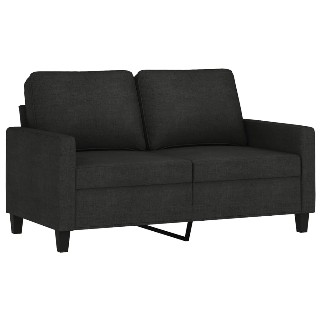 3-delige loungeset met kussens stof zwart is nu te koop bij PeponiXL, paradijselijk wonen!