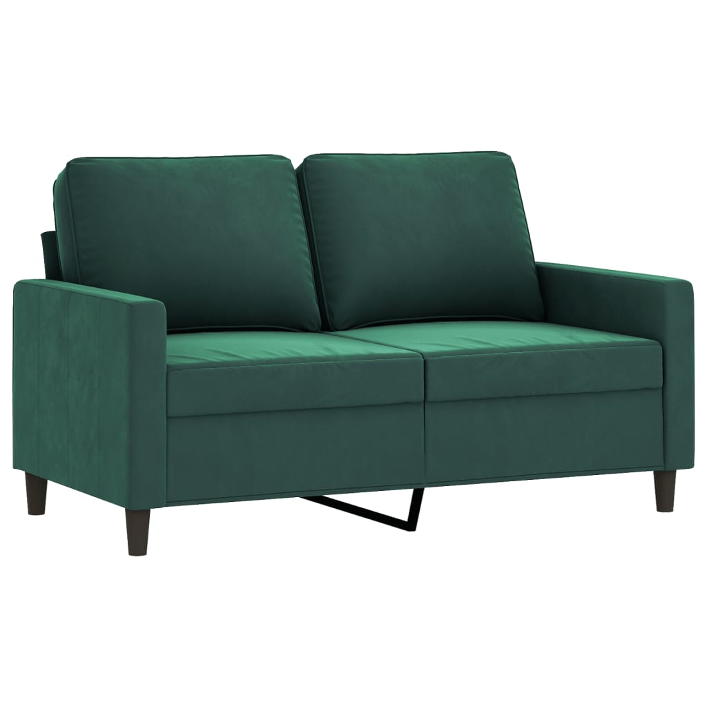 3-delige Loungeset met kussens fluweel donkergroen is nu te koop bij PeponiXL, paradijselijk wonen!