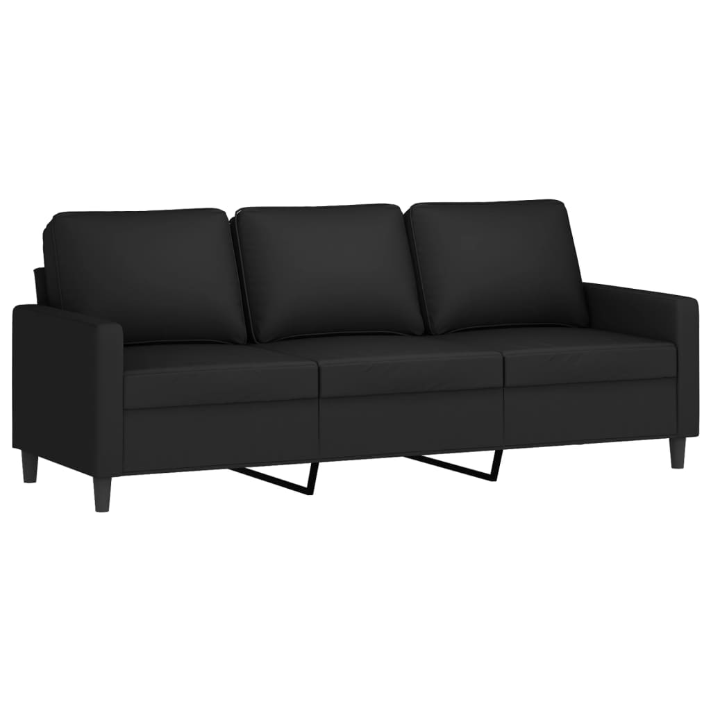 3-delige Loungeset met kussens fluweel zwart is nu te koop bij PeponiXL, paradijselijk wonen!