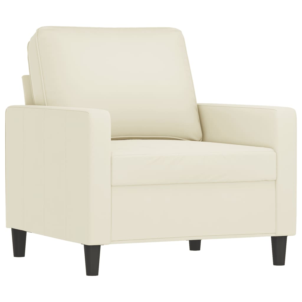 3-delige Loungeset met kussens fluweel crèmekleurig is nu te koop bij PeponiXL, paradijselijk wonen!