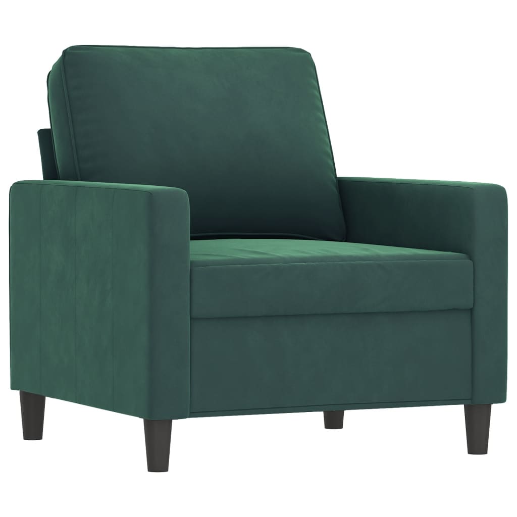 4-delige Loungeset met kussens fluweel donkergroen is nu te koop bij PeponiXL, paradijselijk wonen!