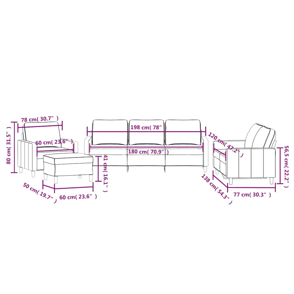 4-delige Loungeset met kussens fluweel blauw is nu te koop bij PeponiXL, paradijselijk wonen!