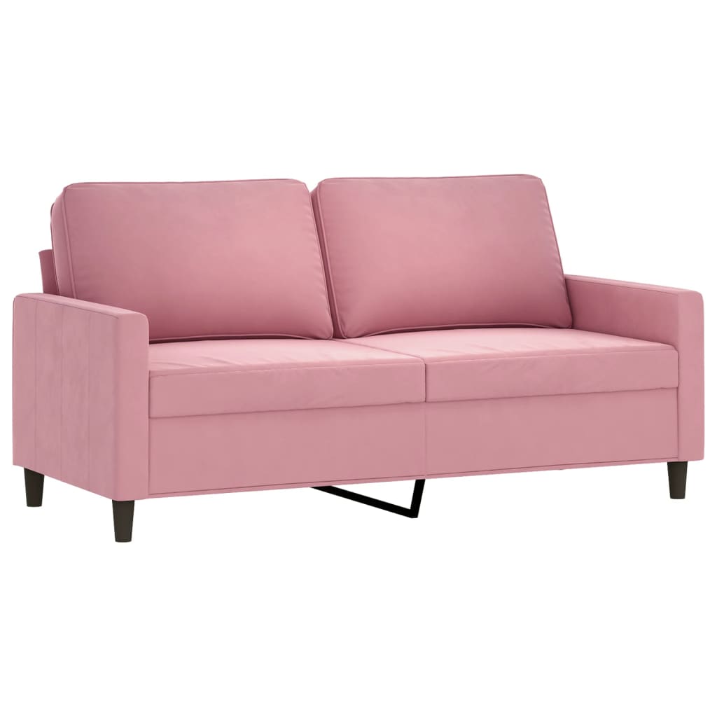 2-delige Loungeset met kussens fluweel roze is nu te koop bij PeponiXL, paradijselijk wonen!