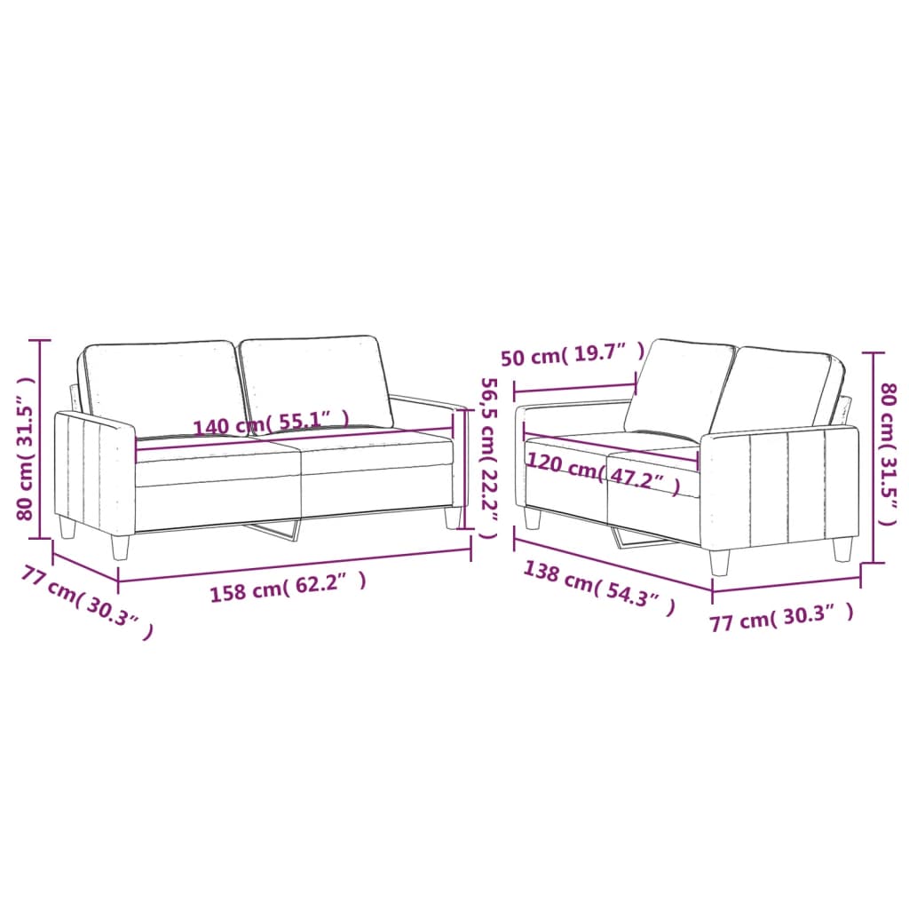 2-delige Loungeset met kussens fluweel geel is nu te koop bij PeponiXL, paradijselijk wonen!