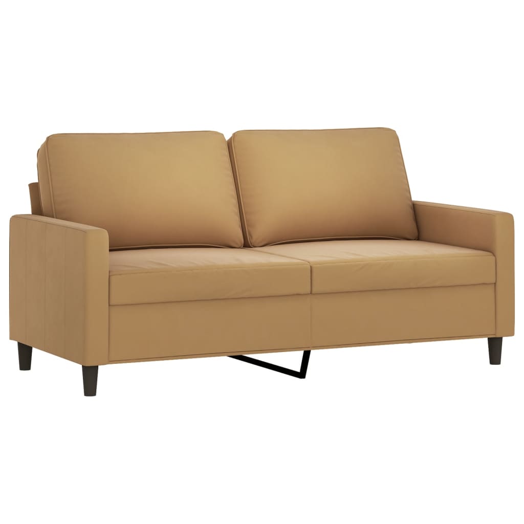 2-delige Loungeset met kussens fluweel bruin is nu te koop bij PeponiXL, paradijselijk wonen!