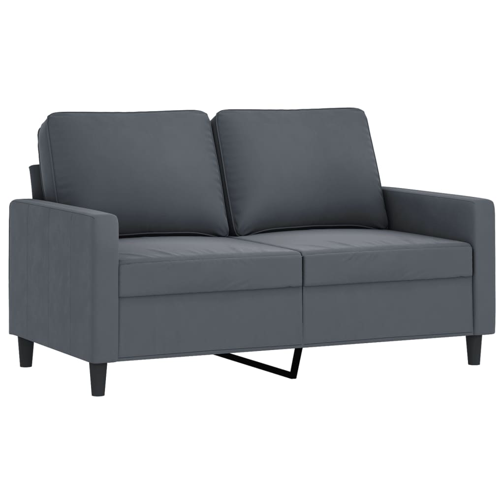 3-delige Loungeset met kussens fluweel donkergrijs is nu te koop bij PeponiXL, paradijselijk wonen!