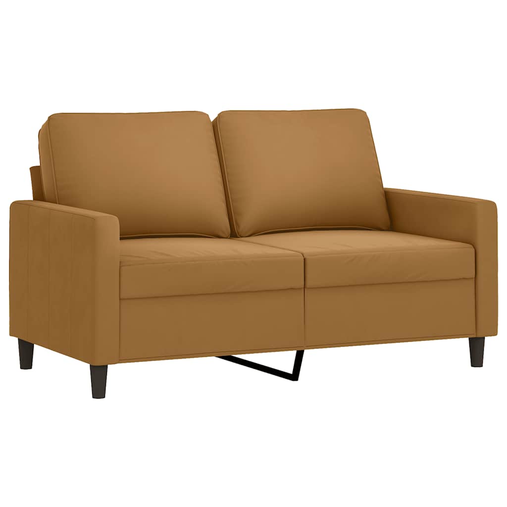 3-delige Loungeset met kussens fluweel bruin is nu te koop bij PeponiXL, paradijselijk wonen!