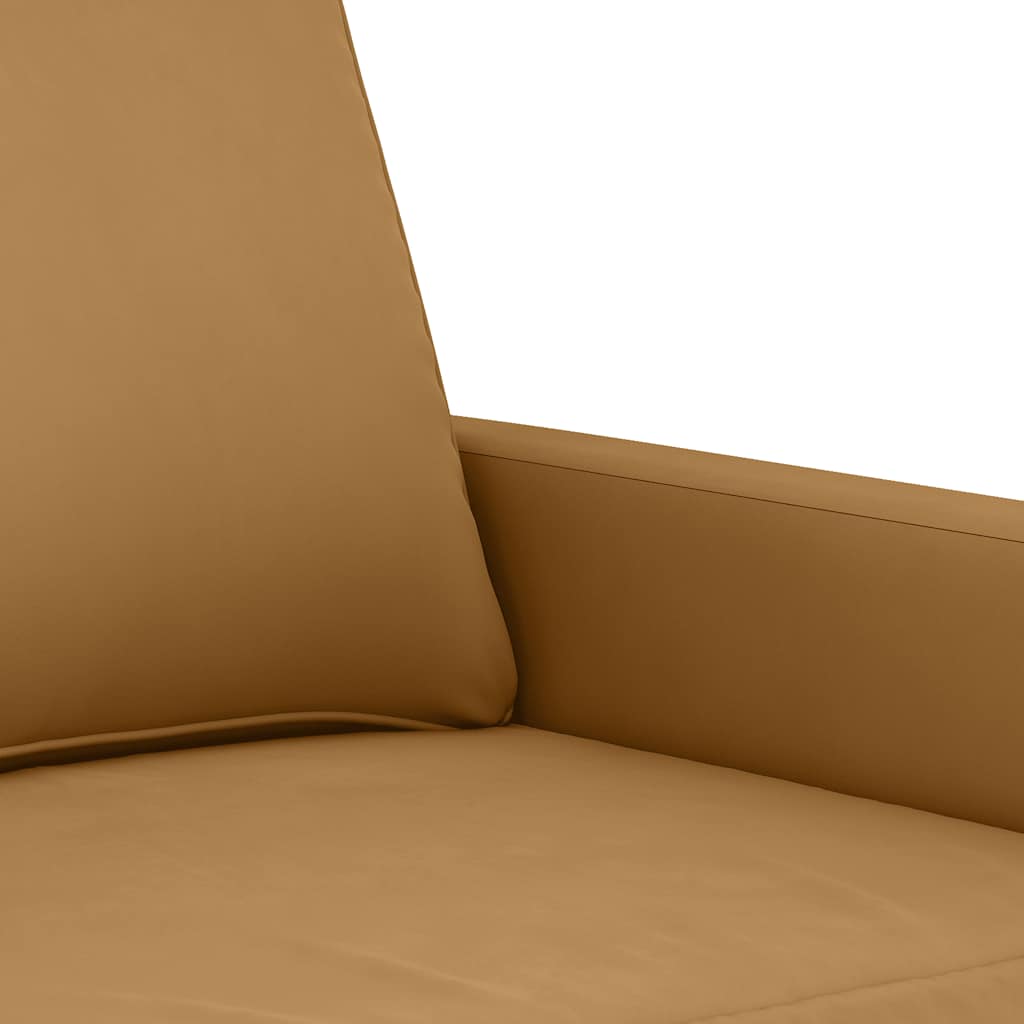 3-delige Loungeset met kussens fluweel bruin is nu te koop bij PeponiXL, paradijselijk wonen!