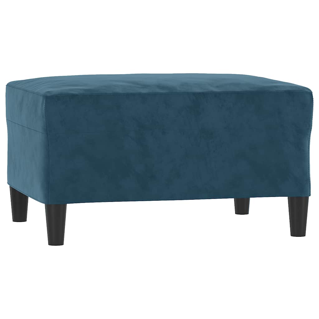 3-delige Loungeset met kussens fluweel blauw is nu te koop bij PeponiXL, paradijselijk wonen!