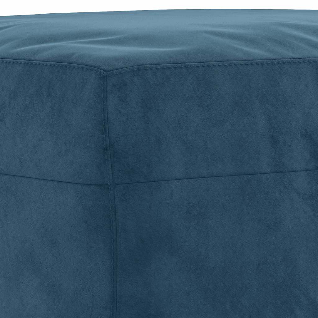 3-delige Loungeset met kussens fluweel blauw is nu te koop bij PeponiXL, paradijselijk wonen!