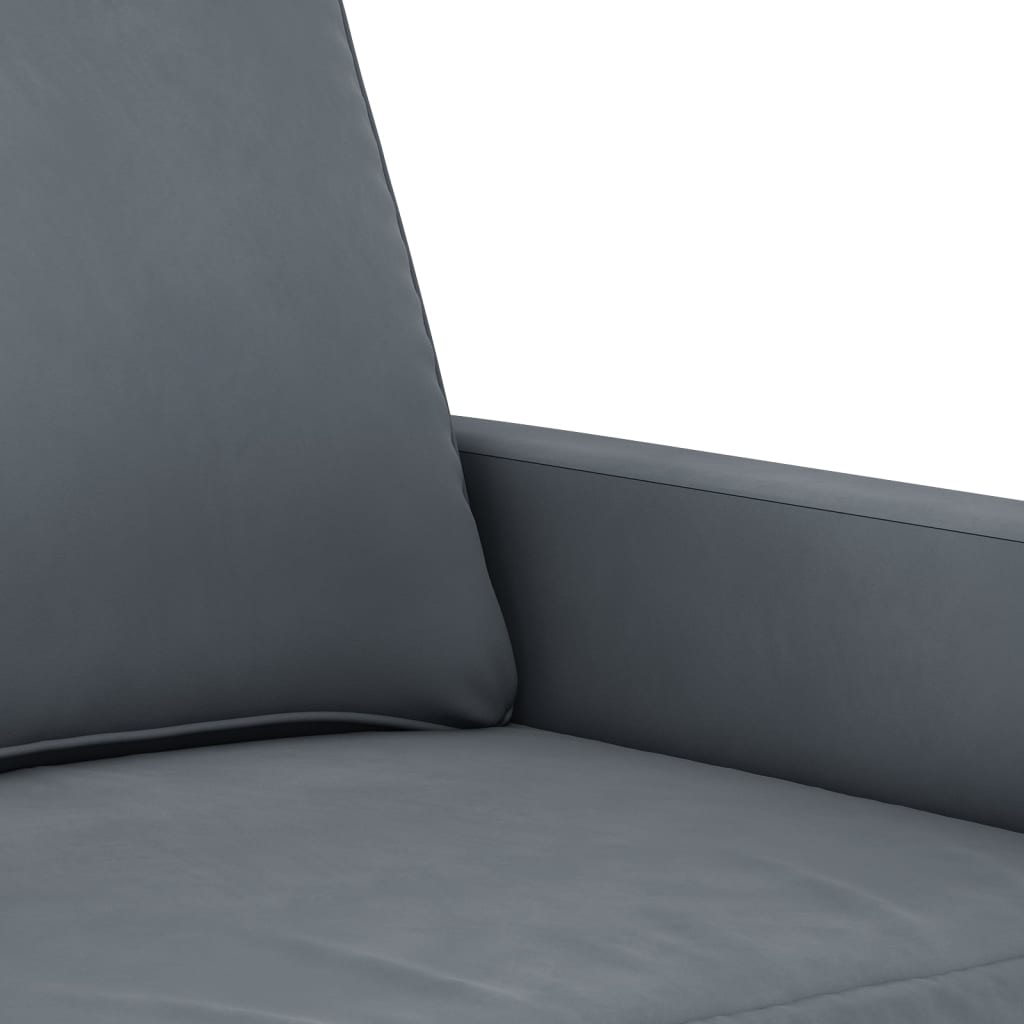 2-delige Loungeset met kussens fluweel donkergrijs is nu te koop bij PeponiXL, paradijselijk wonen!