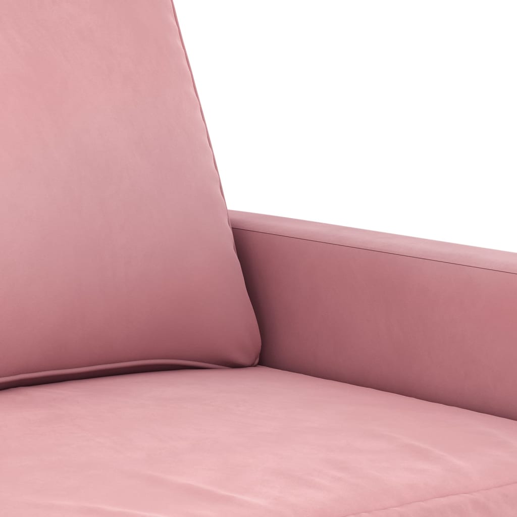 2-delige Loungeset met kussens fluweel roze is nu te koop bij PeponiXL, paradijselijk wonen!