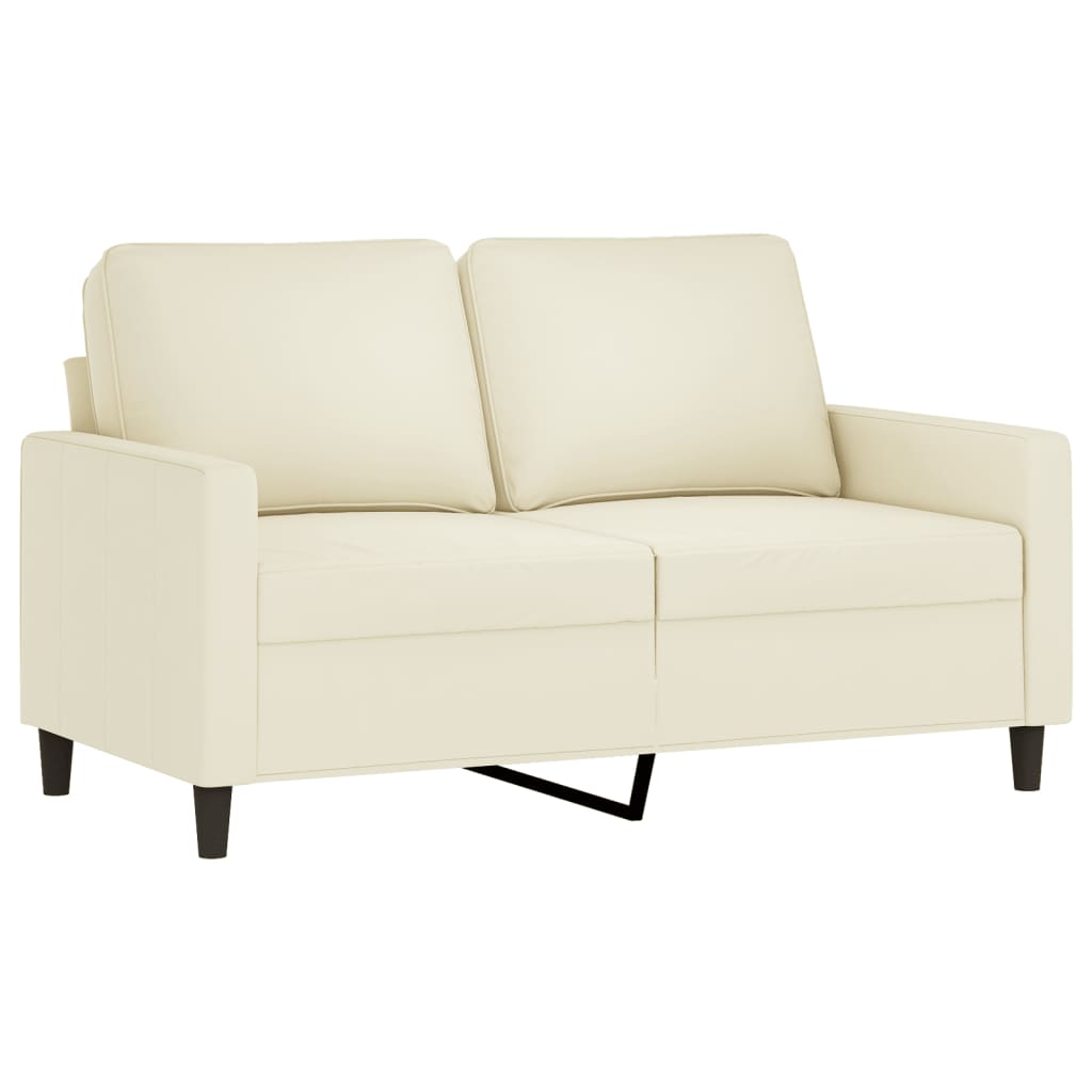 2-delige Loungeset met kussens fluweel crèmekleurig is nu te koop bij PeponiXL, paradijselijk wonen!