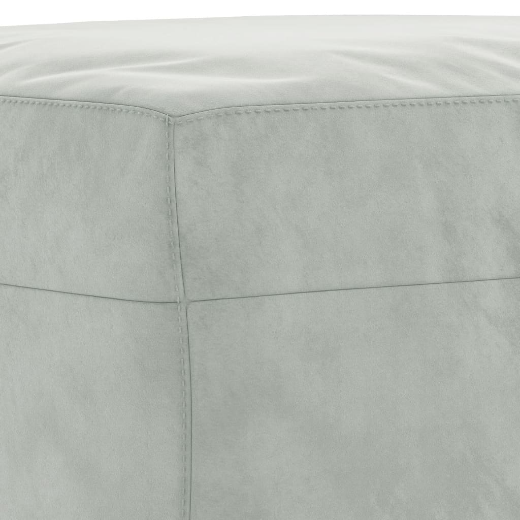 3-delige Loungeset met kussens fluweel lichtgrijs is nu te koop bij PeponiXL, paradijselijk wonen!