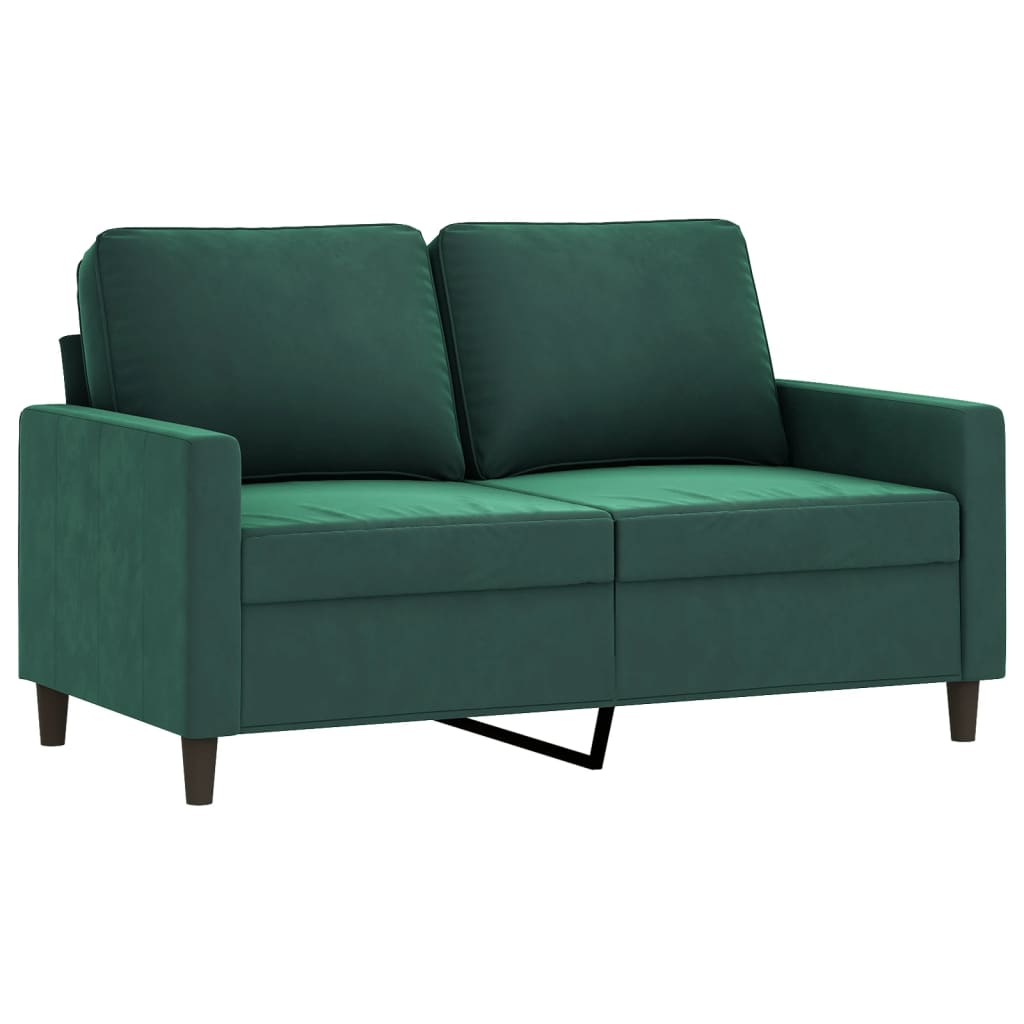 3-delige Loungeset met kussens fluweel donkergroen is nu te koop bij PeponiXL, paradijselijk wonen!