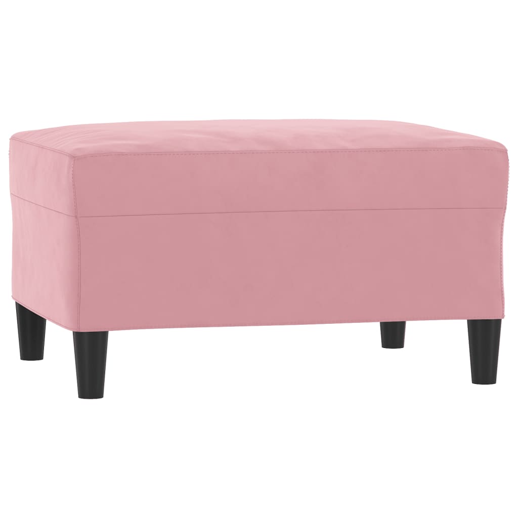 3-delige Loungeset met kussens fluweel roze is nu te koop bij PeponiXL, paradijselijk wonen!