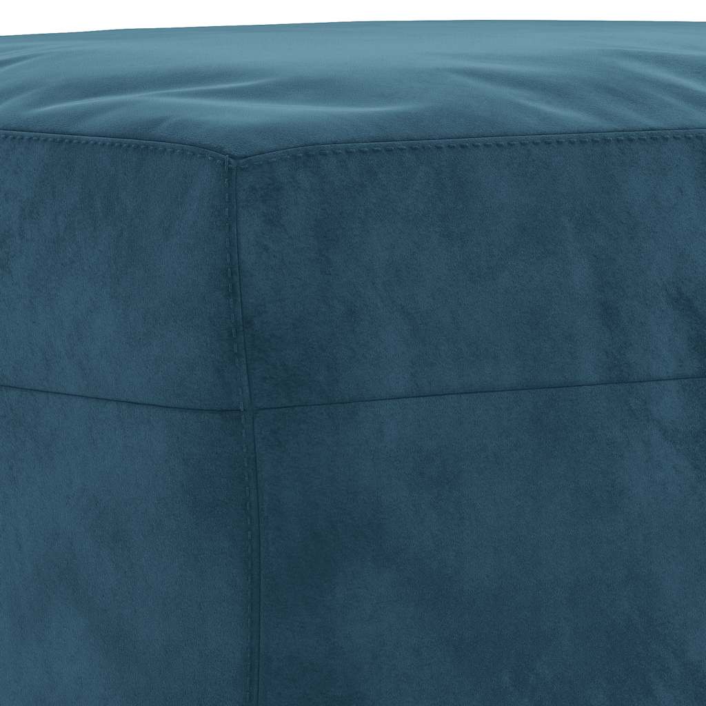 3-delige Loungeset met kussens fluweel blauw is nu te koop bij PeponiXL, paradijselijk wonen!