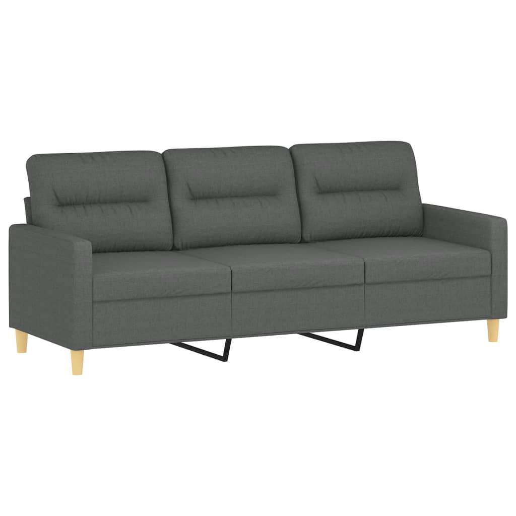 4-delige Loungeset met kussens stof donkergrijs is nu te koop bij PeponiXL, paradijselijk wonen!