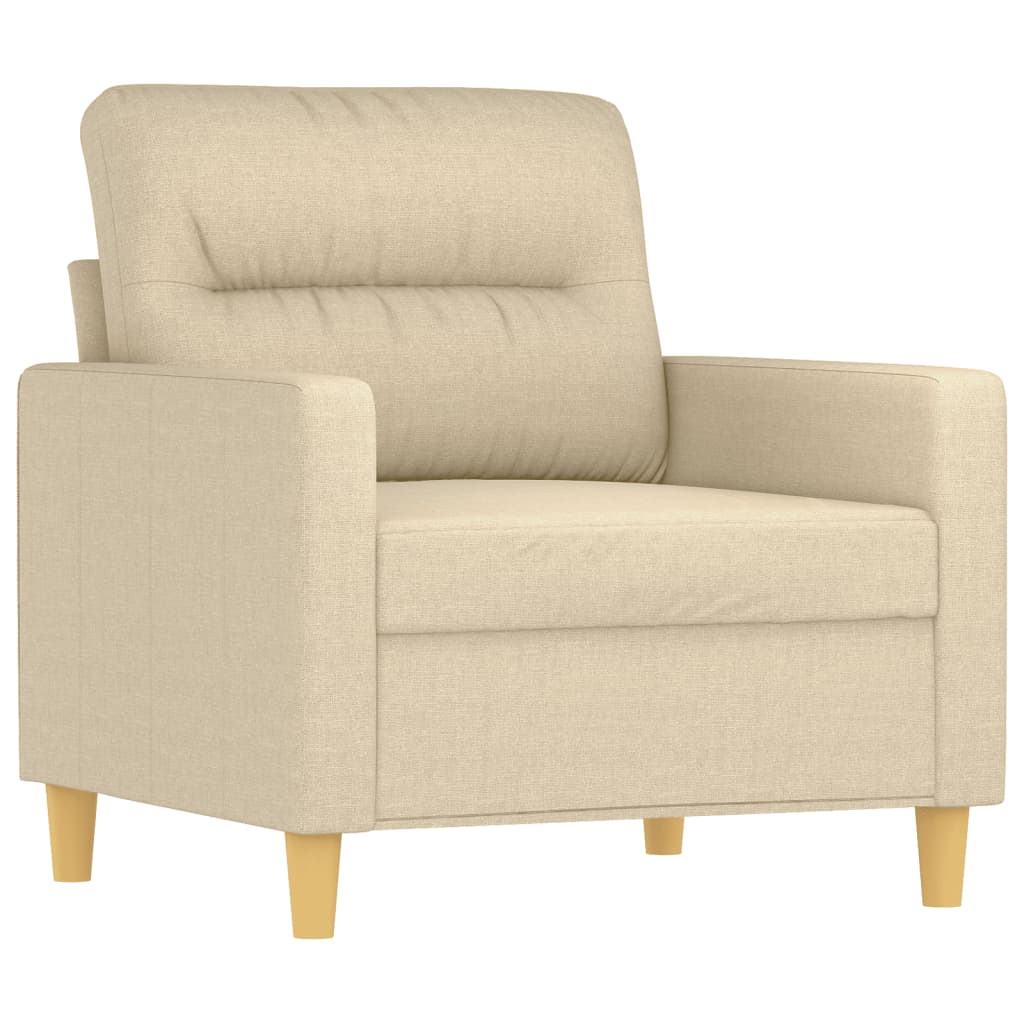 4-delige Loungeset met kussens stof crèmekleurig is nu te koop bij PeponiXL, paradijselijk wonen!