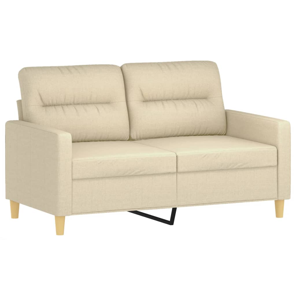 4-delige Loungeset met kussens stof crèmekleurig is nu te koop bij PeponiXL, paradijselijk wonen!