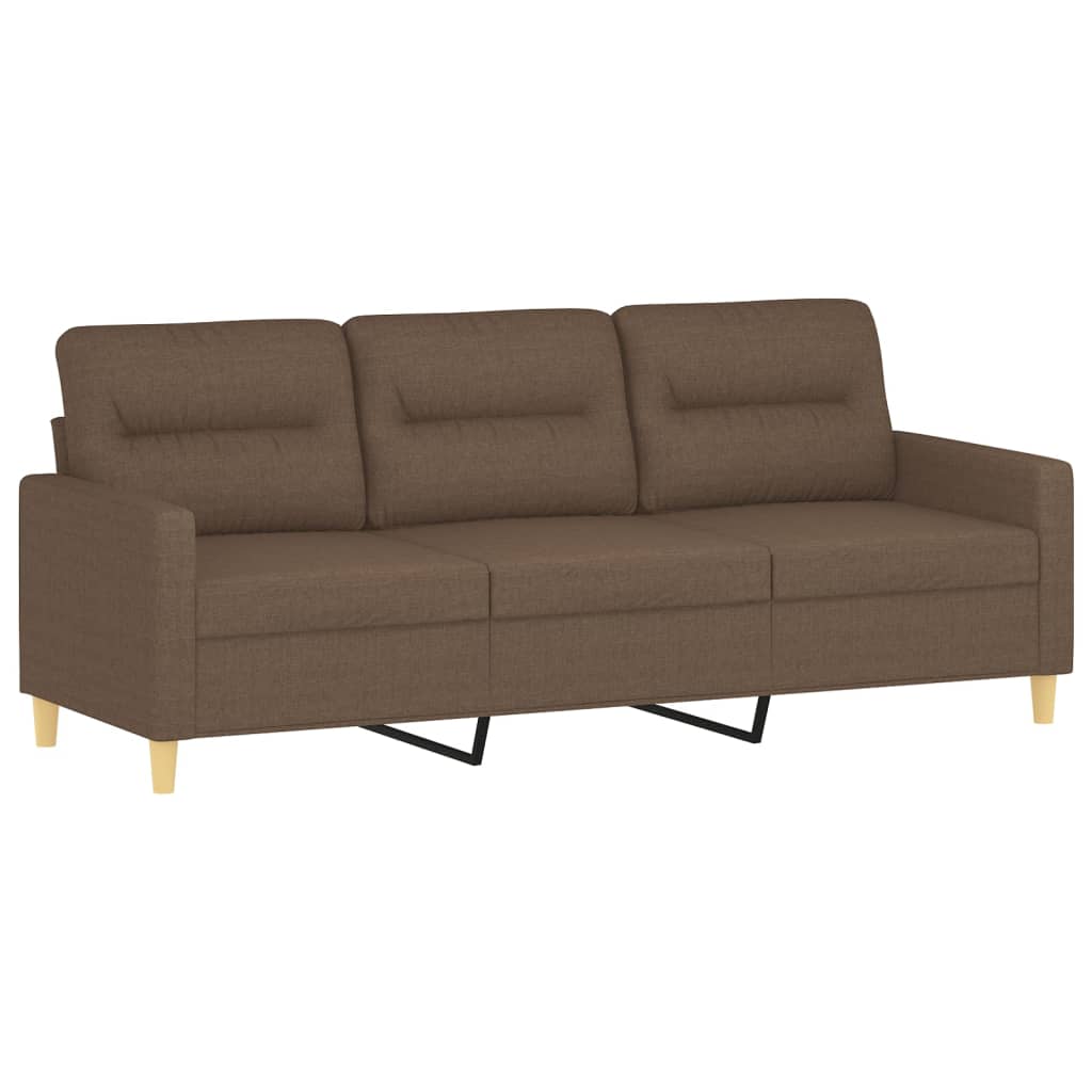 4-delige Loungeset met kussens stof bruin is nu te koop bij PeponiXL, paradijselijk wonen!