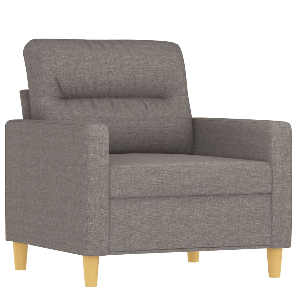 4-delige Loungeset met kussens stof taupe is nu te koop bij PeponiXL, paradijselijk wonen!