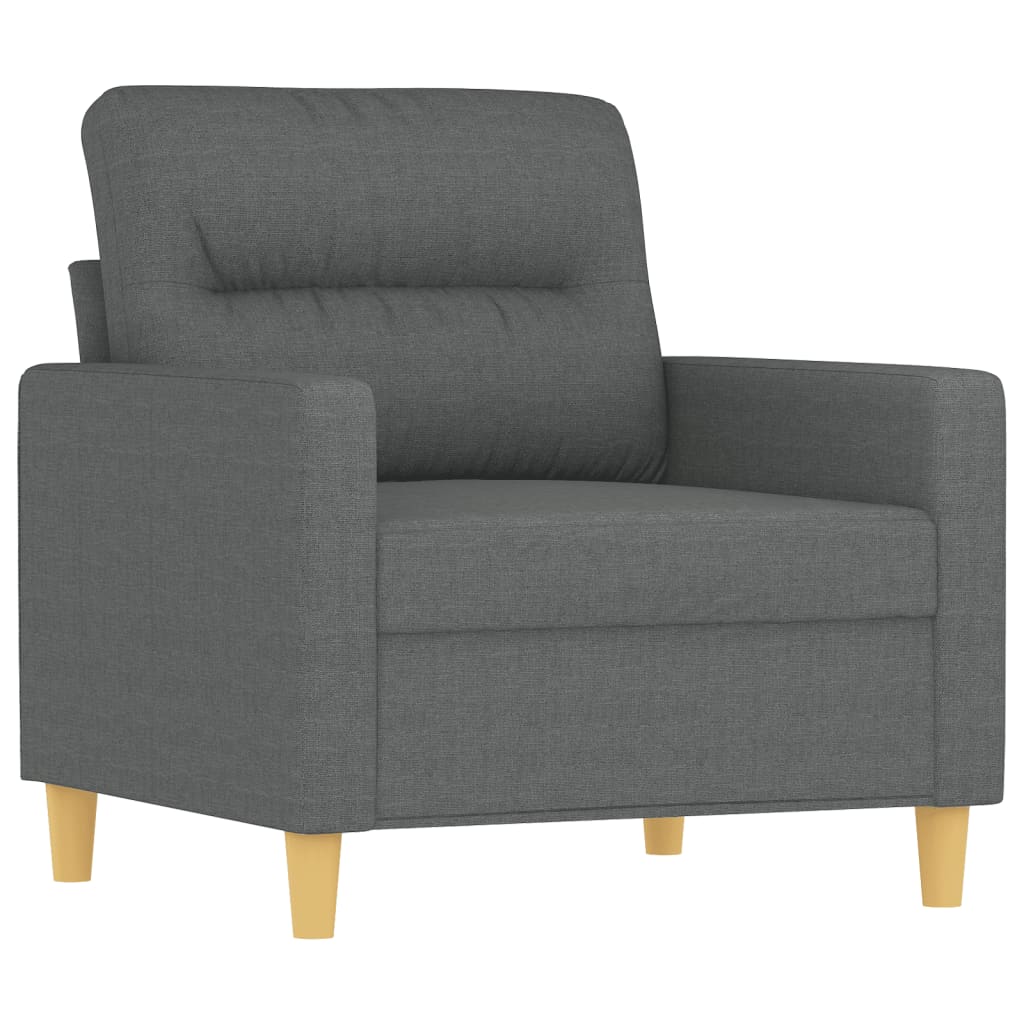 3-delige Loungeset met kussens stof donkergrijs is nu te koop bij PeponiXL, paradijselijk wonen!