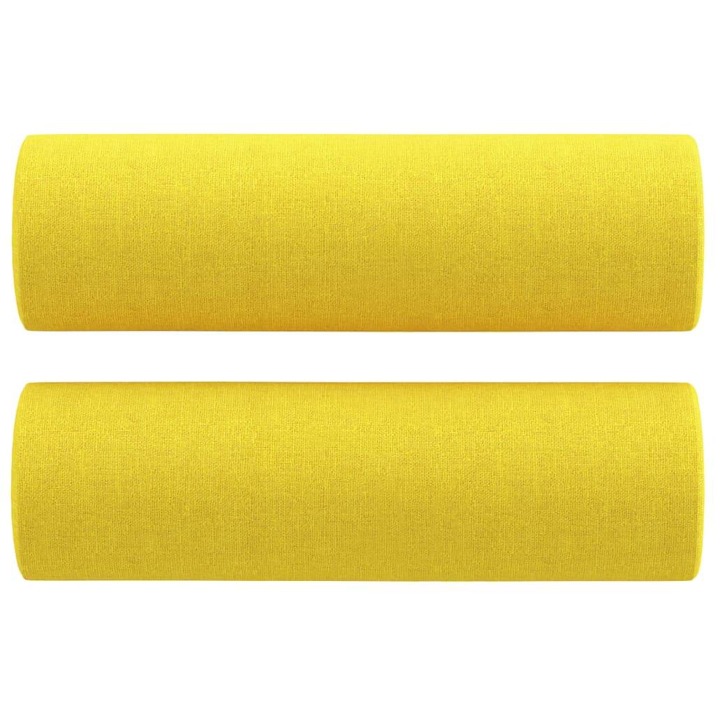 3-delige Loungeset met kussens stof lichtgeel is nu te koop bij PeponiXL, paradijselijk wonen!