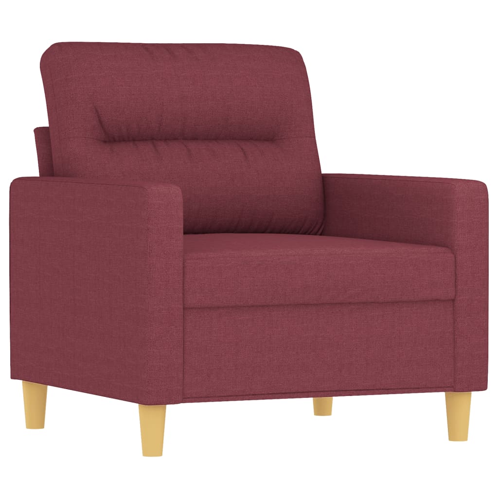 3-delige Loungeset met kussens stof wijnrood is nu te koop bij PeponiXL, paradijselijk wonen!
