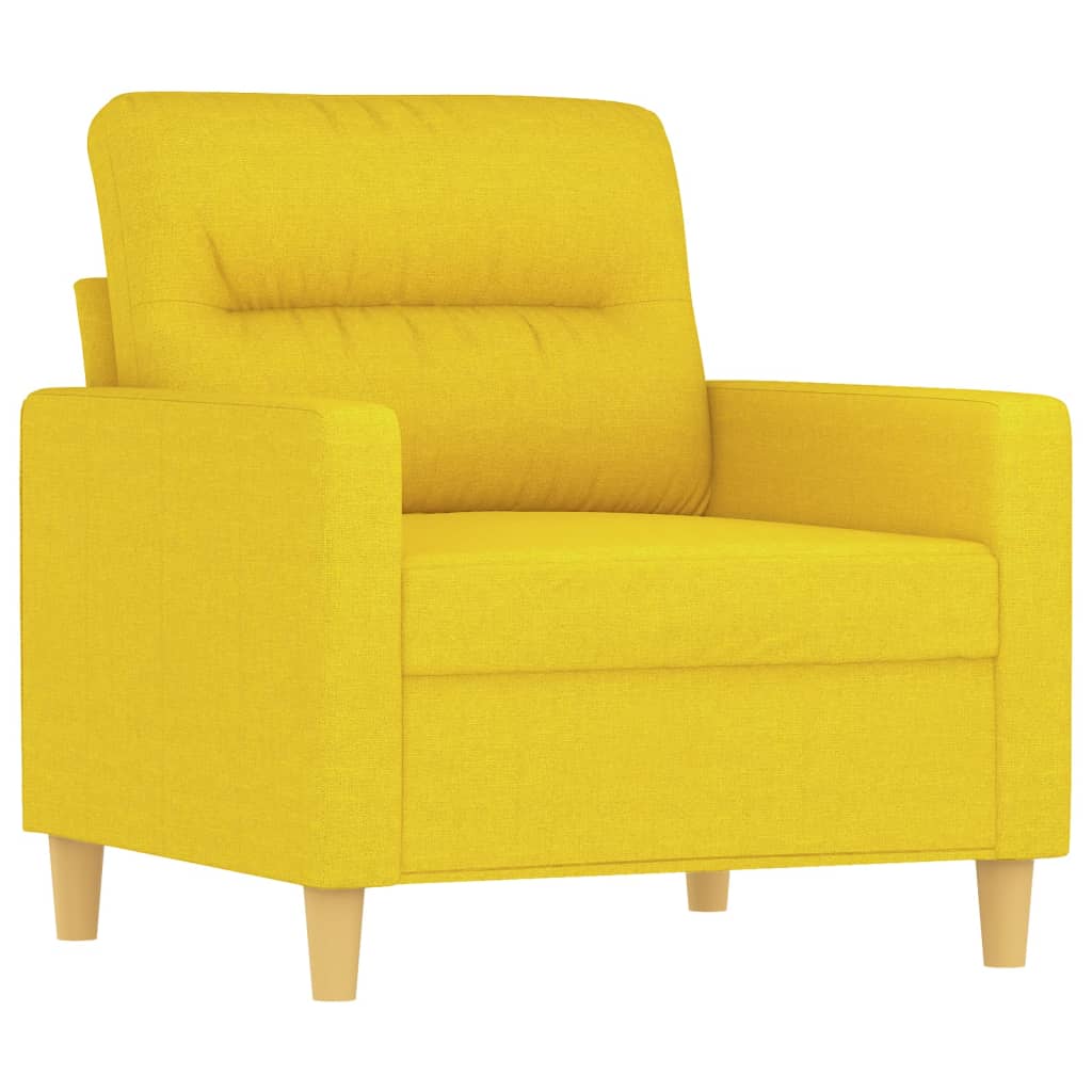 4-delige Loungeset met kussens stof lichtgeel is nu te koop bij PeponiXL, paradijselijk wonen!