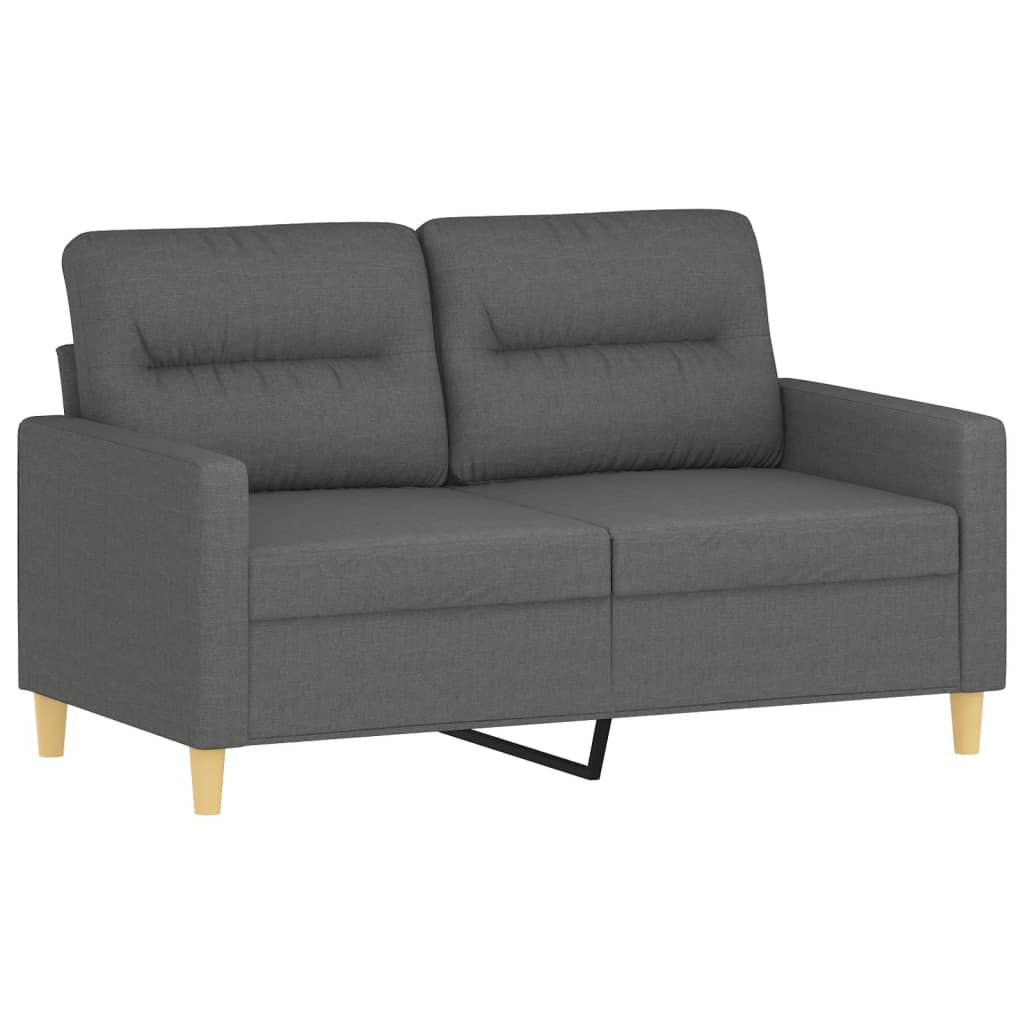 2-delige Loungeset met kussens stof donkergrijs is nu te koop bij PeponiXL, paradijselijk wonen!