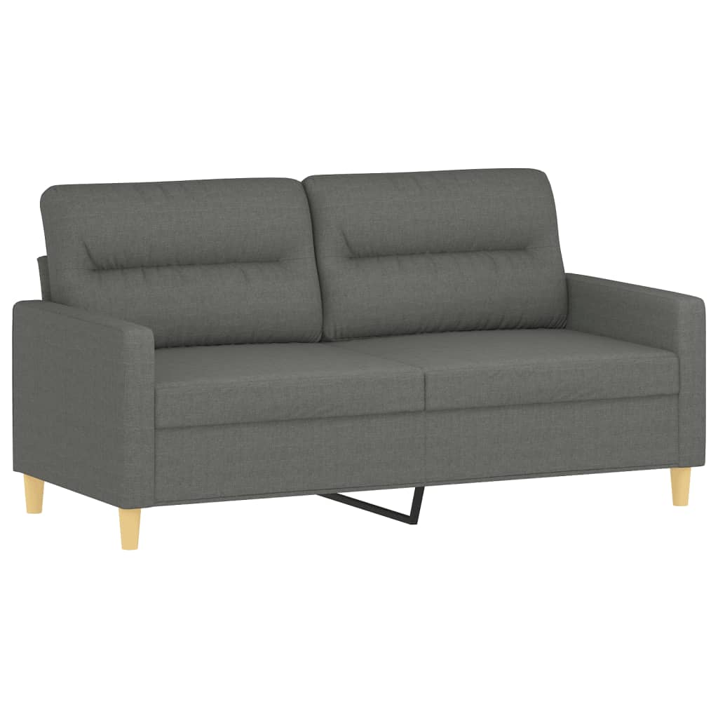 2-delige Loungeset met kussens stof donkergrijs is nu te koop bij PeponiXL, paradijselijk wonen!