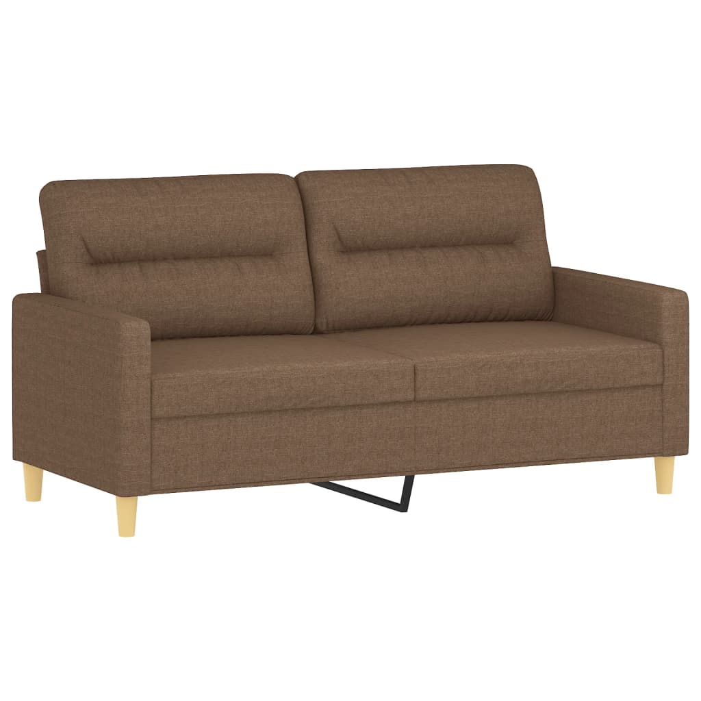 2-delige Loungeset met kussens stof bruin is nu te koop bij PeponiXL, paradijselijk wonen!