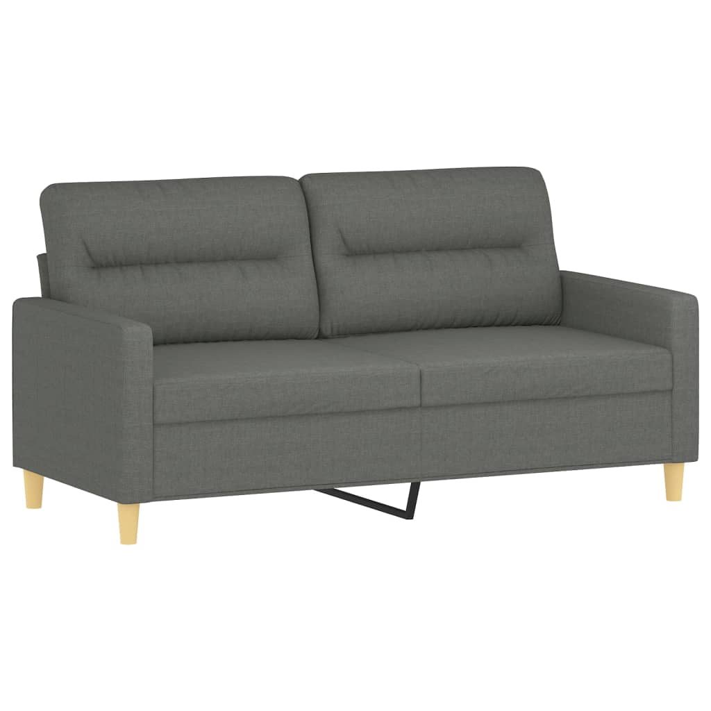3-delige Loungeset met kussens stof donkergrijs is nu te koop bij PeponiXL, paradijselijk wonen!