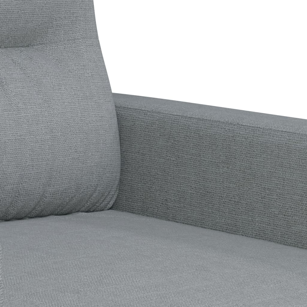 2-delige Loungeset met kussens stof lichtgrijs is nu te koop bij PeponiXL, paradijselijk wonen!
