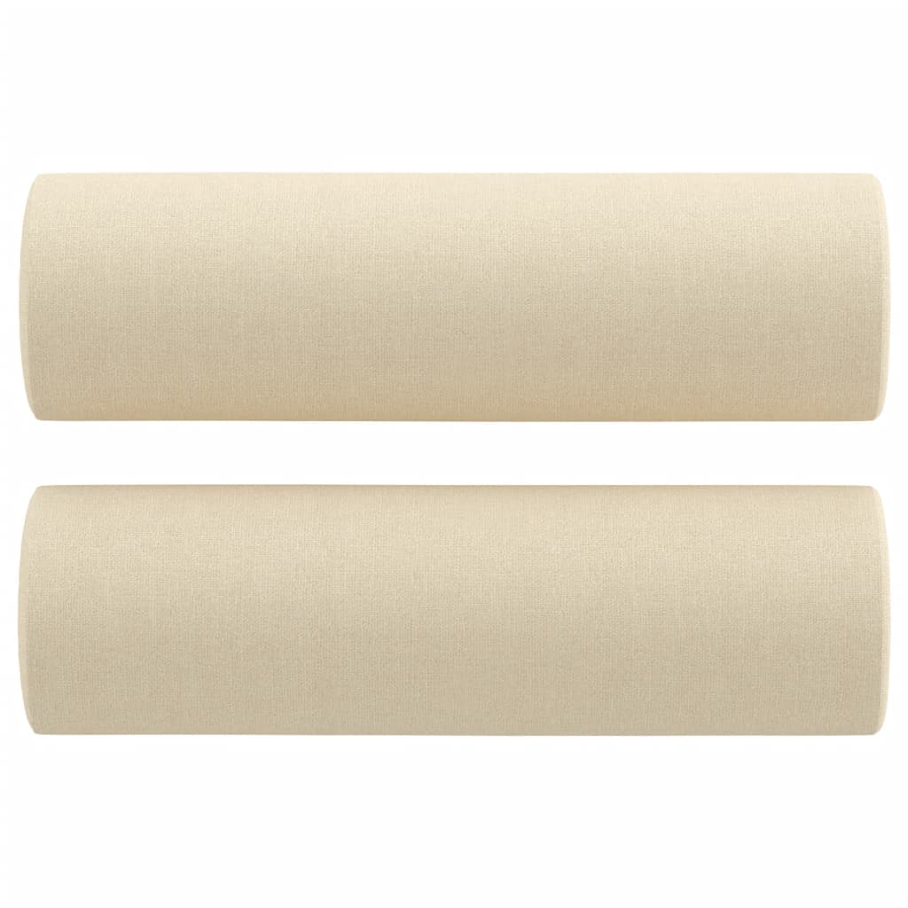 2-delige Loungeset met kussens stof crèmekleurig is nu te koop bij PeponiXL, paradijselijk wonen!