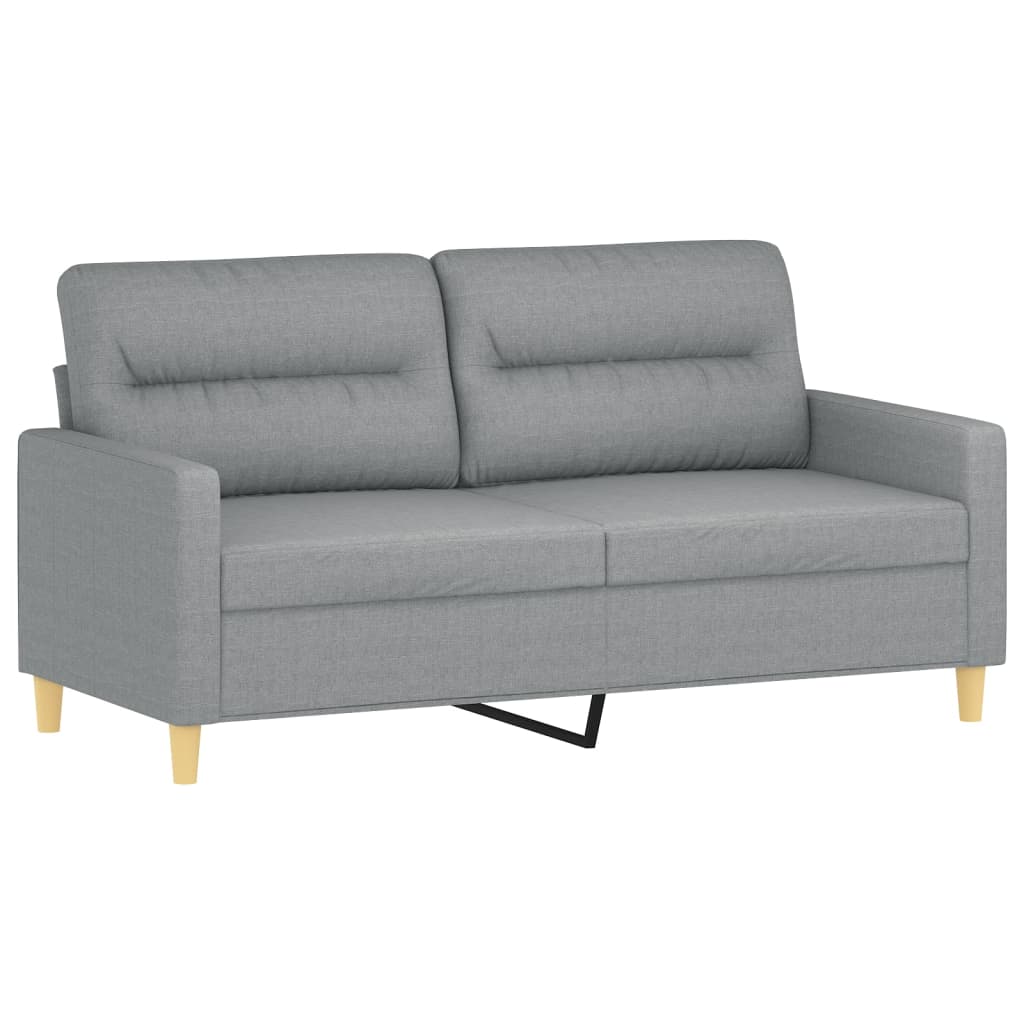 3-delige Loungeset met kussens stof lichtgrijs is nu te koop bij PeponiXL, paradijselijk wonen!