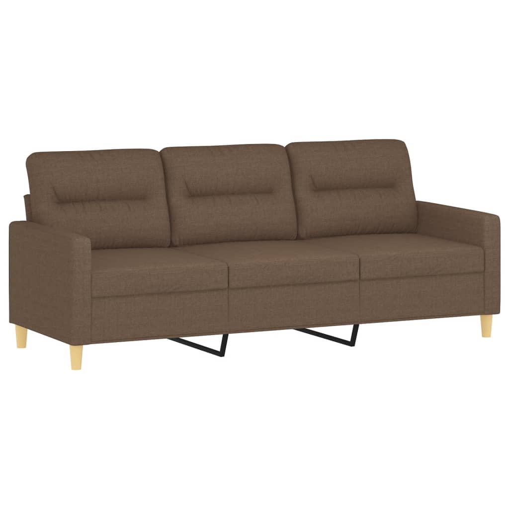 2-delige Loungeset met kussens stof bruin is nu te koop bij PeponiXL, paradijselijk wonen!