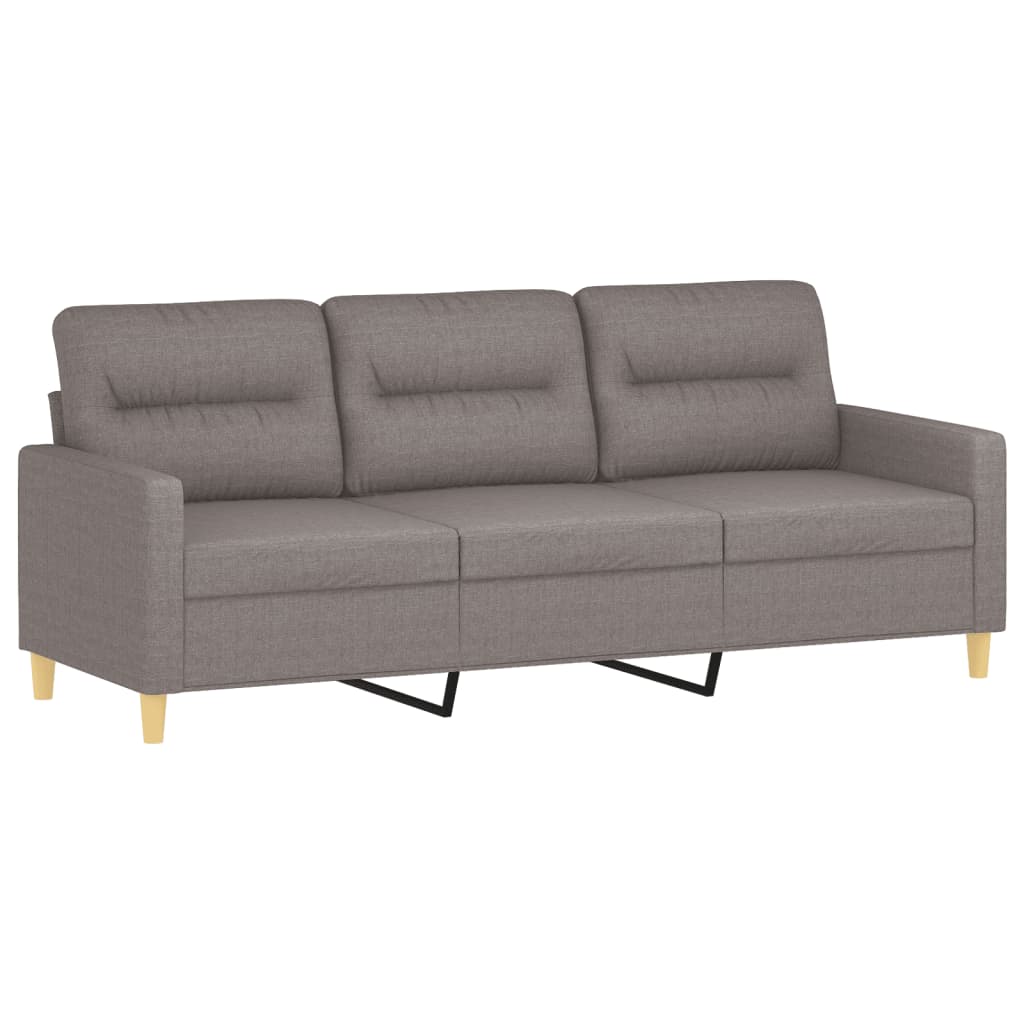 3-delige Loungeset met kussens stof taupe is nu te koop bij PeponiXL, paradijselijk wonen!