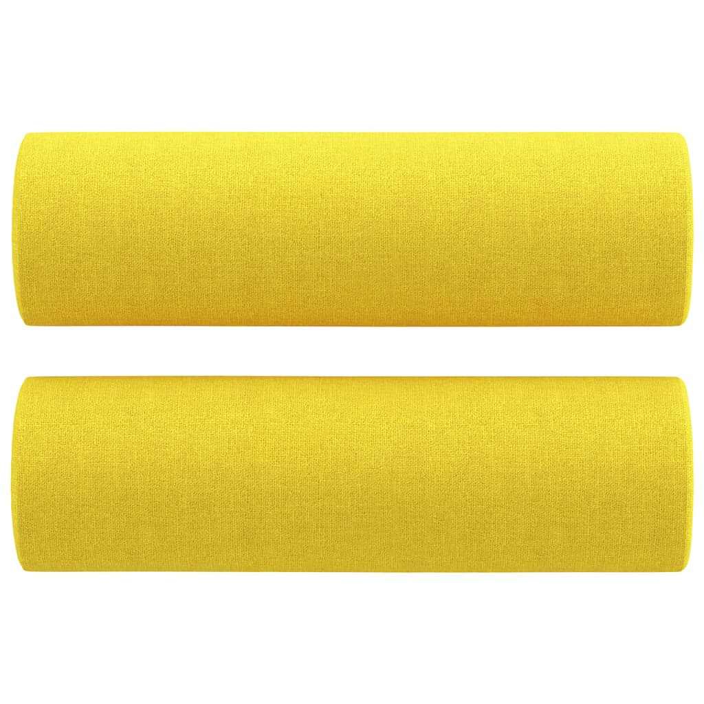 2-delige Loungeset met kussens stof lichtgeel is nu te koop bij PeponiXL, paradijselijk wonen!