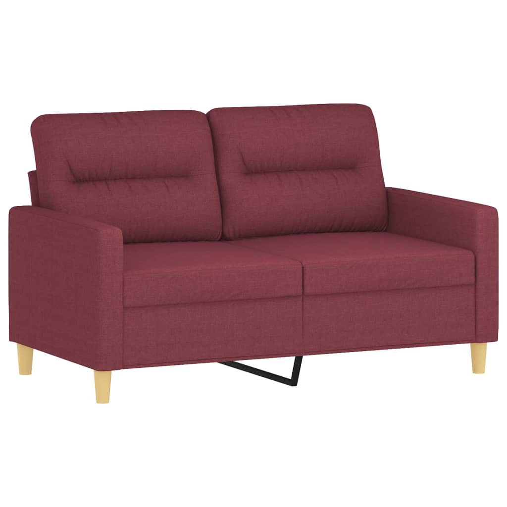 2-delige Loungeset met kussens stof wijnrood is nu te koop bij PeponiXL, paradijselijk wonen!