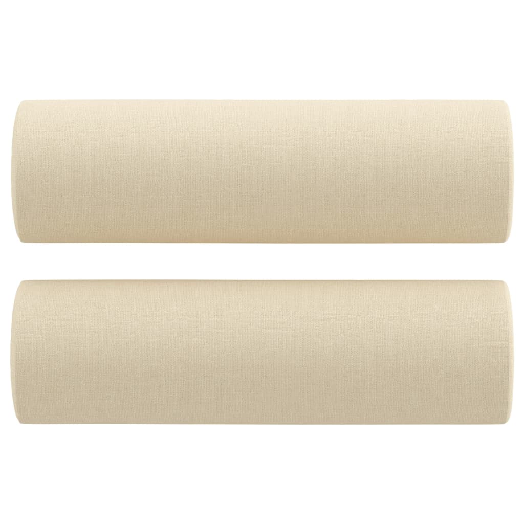 3-delige Loungeset met kussens stof crèmekleurig is nu te koop bij PeponiXL, paradijselijk wonen!