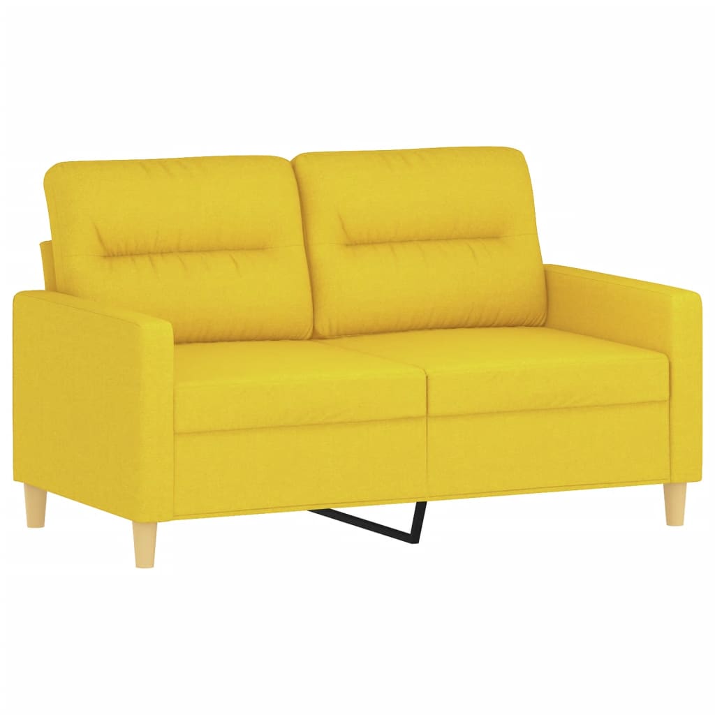 3-delige Loungeset met kussens stof lichtgeel is nu te koop bij PeponiXL, paradijselijk wonen!
