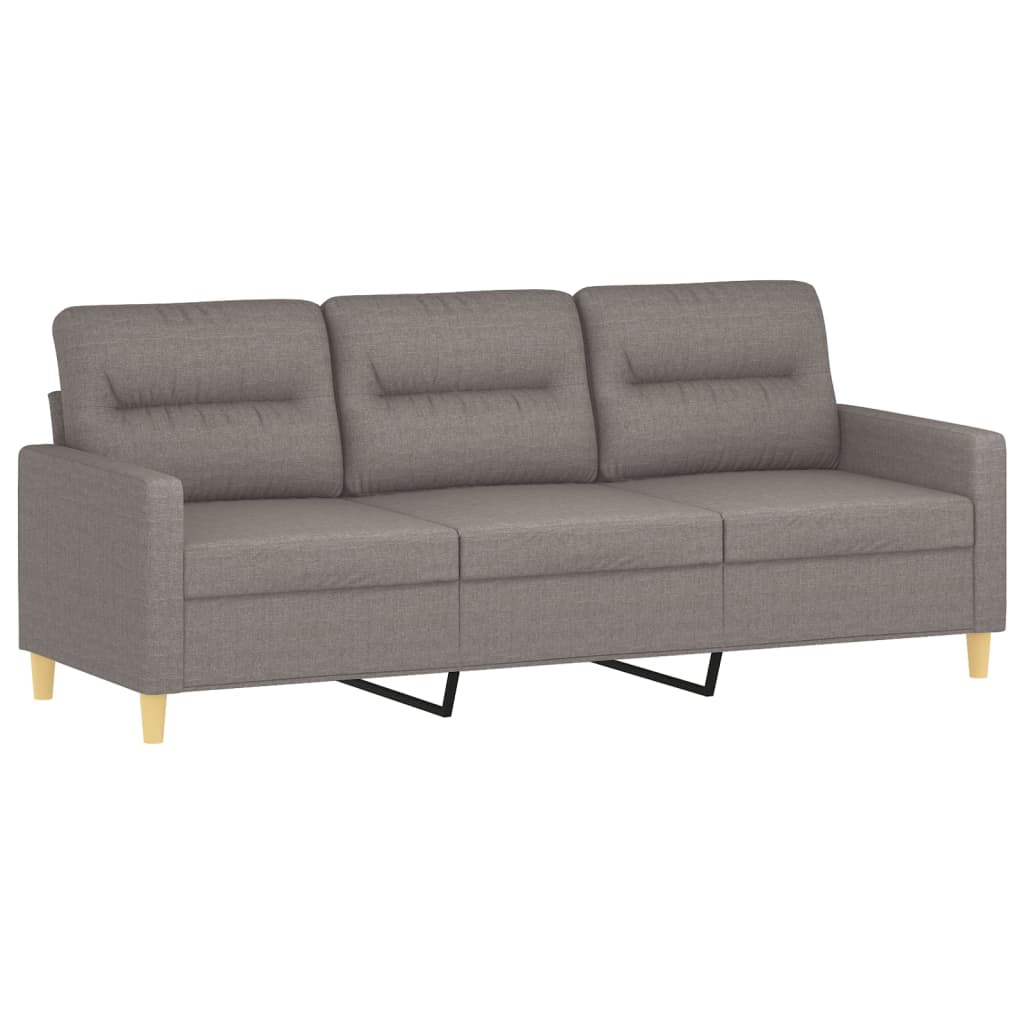 3-delige Loungeset met kussens stof taupe is nu te koop bij PeponiXL, paradijselijk wonen!