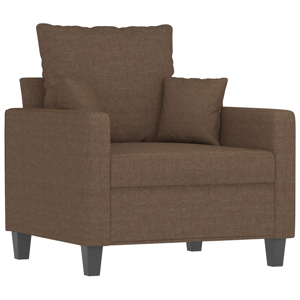 3-delige Loungeset met kussens stof bruin is nu te koop bij PeponiXL, paradijselijk wonen!