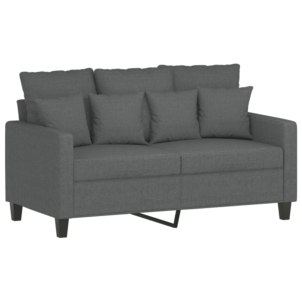 4-delige Loungeset met kussens stof donkergrijs is nu te koop bij PeponiXL, paradijselijk wonen!
